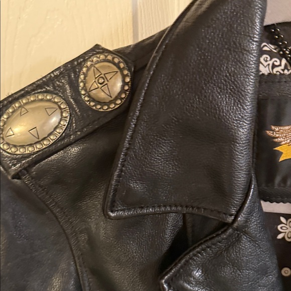 Vintage Harley Davidson Leather Motorcycle Jacket - Picture 8 of 13